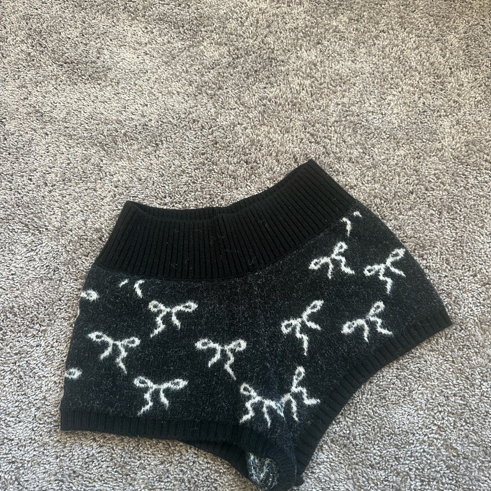 Urban Outfitters Black Knit Shorts